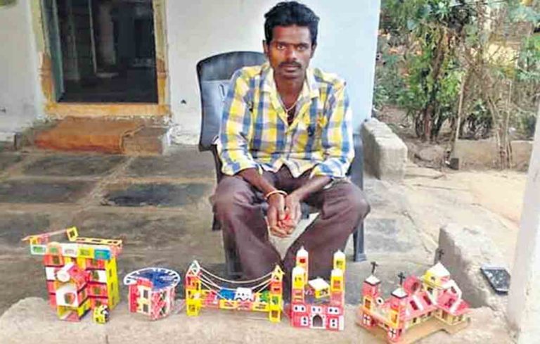 This mason from Suryapet ‘builds’ miniatures of iconic structures