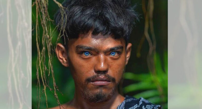 Here’s why this Indonesian Tribe has dazzling blue eyes